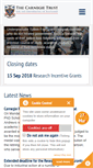 Mobile Screenshot of carnegie-trust.org